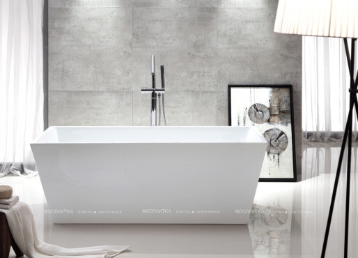 Акриловая ванна Abber 150х80 см AB9224-1.5, белый - 3 изображение