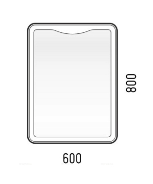 Зеркало Corozo Орли 60 см SD-00001115 белое c подсветкой - 4 изображение
