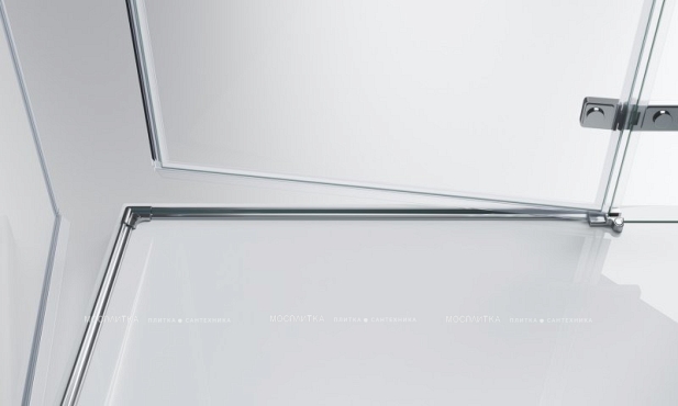 Душевой уголок BelBagno Kraft 100х100 см KRAFT-A-22-100-C-Cr  профиль хром,стекло прозрачное - 4 изображение