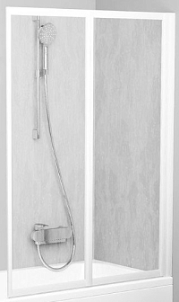 Шторка на ванну Ravak VS2 105+ Райн, белый1