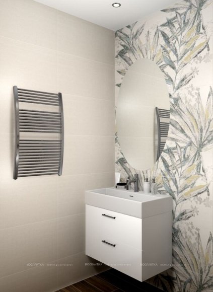 Дизайн Ванная в стиле Современный в бежевом цвете №12302 - 7 изображение