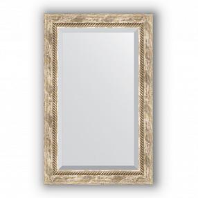 Зеркало в багетной раме Evoform Exclusive BY 3407 53 x 83 см, прованс с плетением