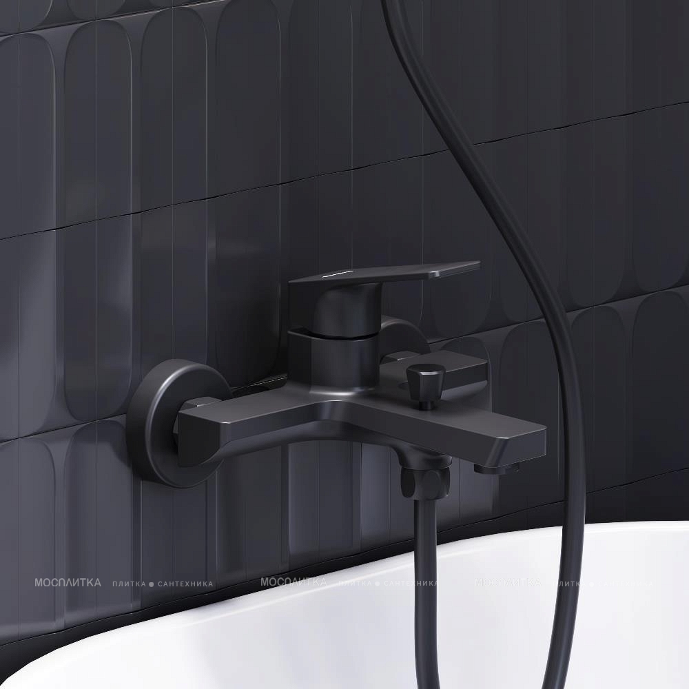 Смеситель для ванны с душем Damixa Merkur 401000300 матовый черный - изображение 3
