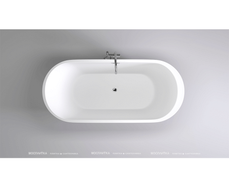 Акриловая ванна Black&White Swan 105SB00, 170x80 см, белая - 4 изображение