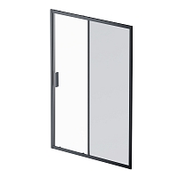Душевая дверь Am.Pm Gem 140 см W90G-140-1-195BG стекло прозрачное / тонированное, профиль черный