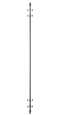 Полотенцесушитель водяной Сунержа Хорда 180х19,5 см 00-4124-1800 без покрытия - изображение 2