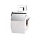 Держатель туалетной бумаги с крышкой Tekno-tel EF238 самоклеящийся, хром - 2 изображение