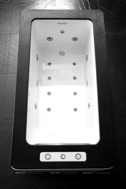 Акриловая ванна Gemy G9253 Black - 4 изображение