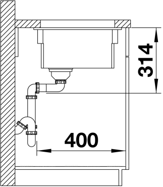 Кухонная мойка Blanco Etagon 500-U Ceramic PuraPlus 525154 базальт - 13 изображение