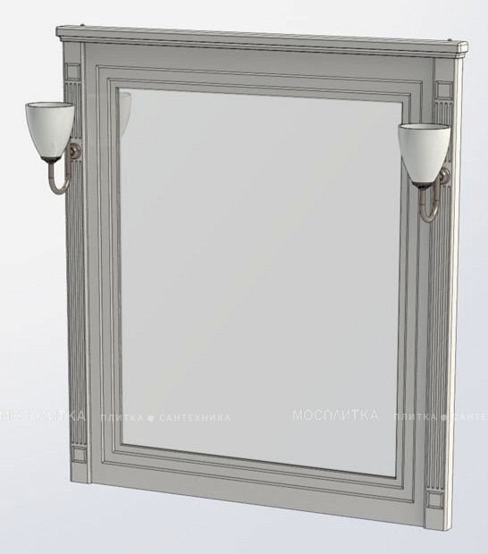 Зеркало Aquanet Паола 90 00181766, цвет черный патина-серебро - изображение 5