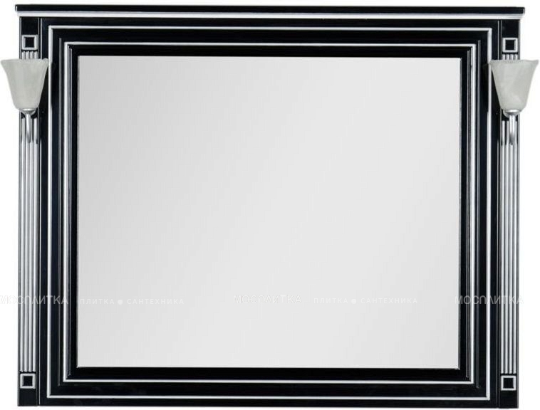 Зеркало Aquanet Паола 120 00181767 черный / серебро - изображение 2