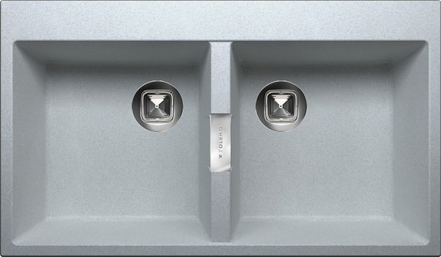 Мойка кухонная Tolero Loft TL-862 474018 серый металлик