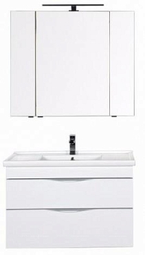 Комплект мебели для ванной Aquanet Эвора 100 белый - 3 изображение