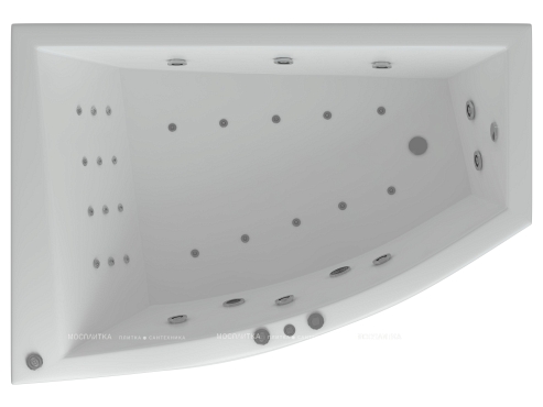 Акриловая ванна Aquatek Оракул 180 см L на объемном каркасе - 2 изображение