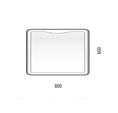 Зеркало Corozo Орли 80 см SD-00000920 белое c подсветкой - 3 изображение
