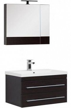 Комплект мебели для ванной Aquanet Нота New 75 венге камерино