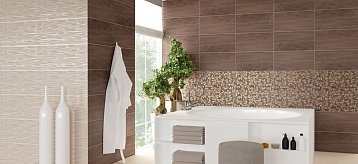 Бежевый кафель в интерьере ванной комнаты: с чем сочетается, в каких стилях используется?