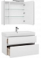 Комплект мебели для ванной Aquanet Бруклин 100 белый - изображение 3