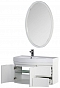 Комплект мебели для ванной Aquanet Сопрано 95 L распашн. двери белый - изображение 3