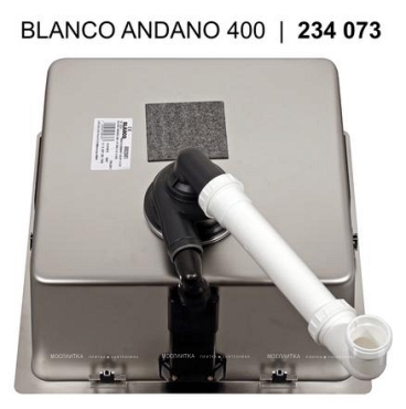Кухонная мойка Blanco Andano 400-IF 522957 нержавеющая сталь - 6 изображение
