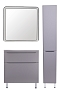 Шкаф-пенал Style Line Бергамо 30 см Plus левый СС-00002327 люкс антискрейтч серый - изображение 5