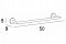 Полотенцедержатель Inda Gealuna A1018BCR, 50 см - изображение 2