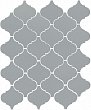 Плитка Арабески глянцевый серый 26х30 