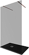 Душевая перегородка Allen Brau Infinity 120х200 см 3.21048.60.T медь браш тонированная - 2 изображение
