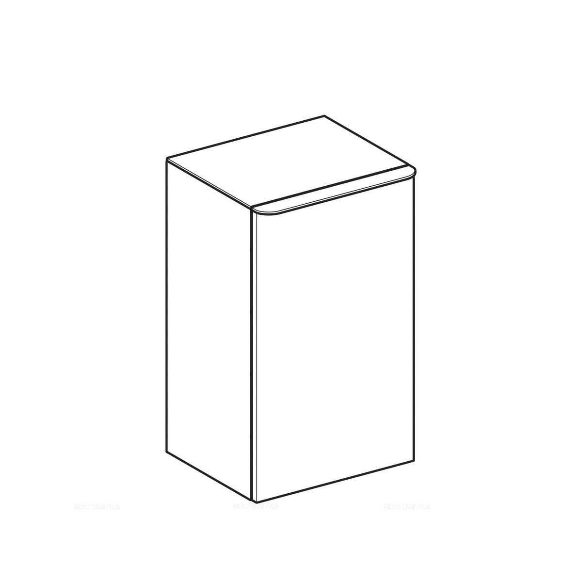 Подвесной шкаф Geberit Smyle Square 500.359.00.1 белый - изображение 2