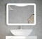 Зеркало Corozo Орли 80 см SD-00000920 белое c подсветкой