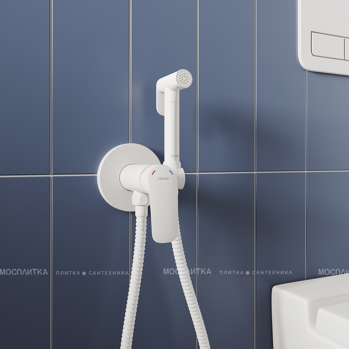 Гигиенический душ со смесителем Milardo Rora RORWTR0M08 белый матовый - изображение 2