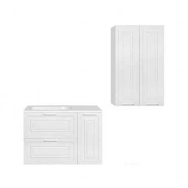 Подвесной шкаф Style Line Альба 600 Люкс белый - 4 изображение