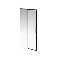 Душевая дверь Kerama Marazzi Vetro 100х195 см VE.100.SD.BLK.M профиль матовый черный, стекло прозрачное1