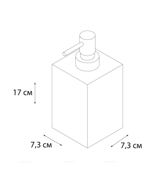 Дозатор для жидкого мыла FIXSEN Blanco FX-201-1 - 2 изображение