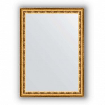 Зеркало в багетной раме Evoform Definite BY 0792 52 x 72 см, бусы золотые