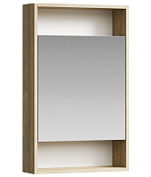 Зеркальный шкаф Aqwella Сити SIT0405DB 50 x 80 см настенный, дуб балтийский