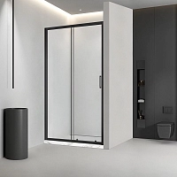 Душевая дверь Veconi Vianno VN-46B, 120x195, черный, стекло прозрачное1