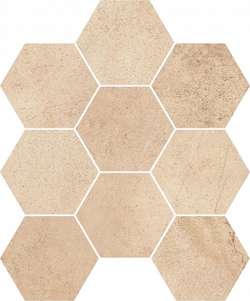 Керамическая плитка Meissen Вставка Sahara Desert мозаика желтый 28x33,7
