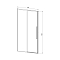 Душевая дверь Vincea Slim-N 140, хром, стекло прозрачное VDS-4SN140CL - изображение 4