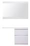 Зеркало Style Line Даллас 130 см СС-00000581 дюкс белое - изображение 3
