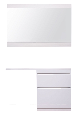 Зеркало Style Line Даллас 130 см СС-00000581 дюкс белое - 3 изображение