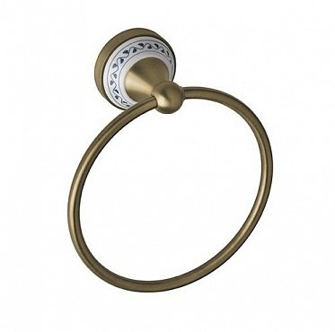 Полотенцедержатель кольцо Bemeta Kera 144704067 16.8 см, бронза