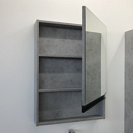 Зеркальный шкаф Comforty Эдинбург-60 00-00002043 бетон светлый