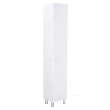 Пенал Briz Милана правый 35 см, белый глянец - 15 изображение