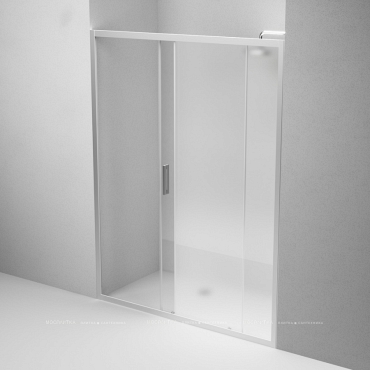 Душевая дверь Am.Pm Gem W90G-150-1-195MT 150 см,стекло прозрачное, профиль матовый хром - 6 изображение