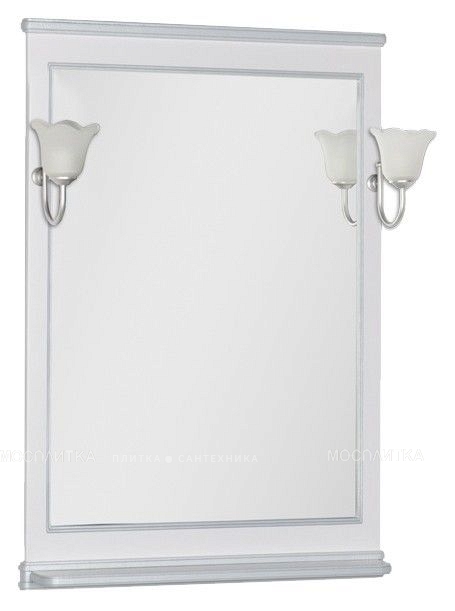 Зеркало Aquanet Валенса 70 белый краколет/серебро - изображение 4