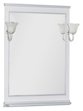Зеркало Aquanet Валенса 70 белый краколет/серебро - 4 изображение
