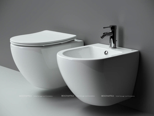 Комплект подвесной безободковый унитаз Ceramica Nova Metropol Rimless с крышкой-сиденьем CN4002 + инсталляция Creto Standart 1.1 - 4 изображение