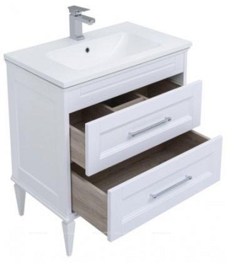 Комплект мебели для ванной Aquanet Бостон М 80 белый - 14 изображение
