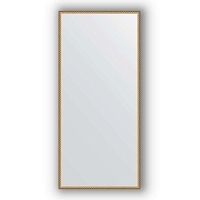 Зеркало в багетной раме Evoform Definite BY 0771 68 x 148 см, витая латунь